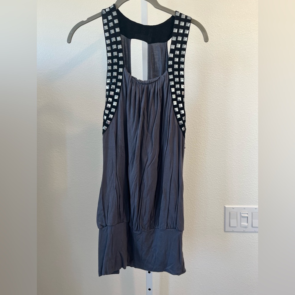 Iris Basic Gray Dress - image 1